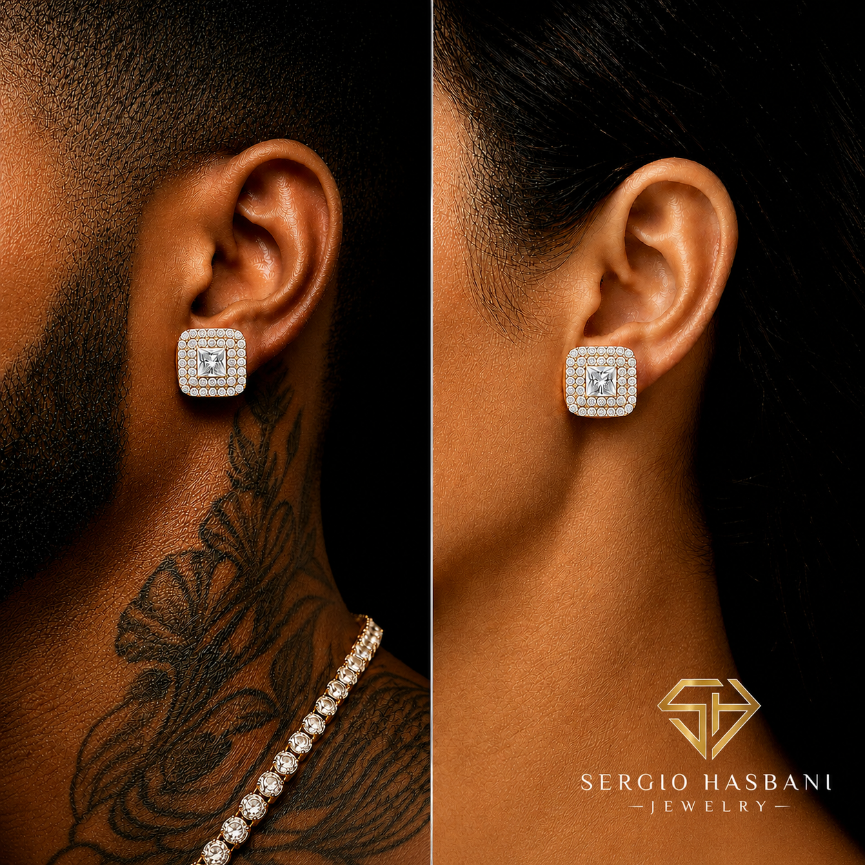 10K CAPCO2 VVS Lab Diamond Earrings