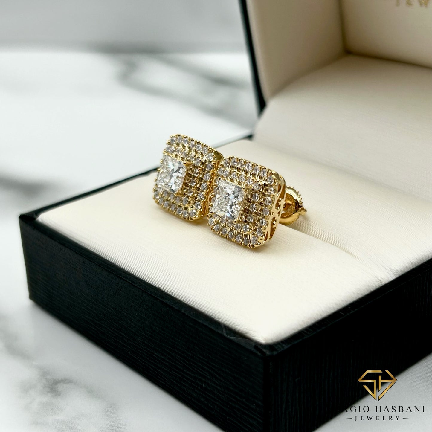 10K CAPCO3 VVS Lab Diamond Earrings