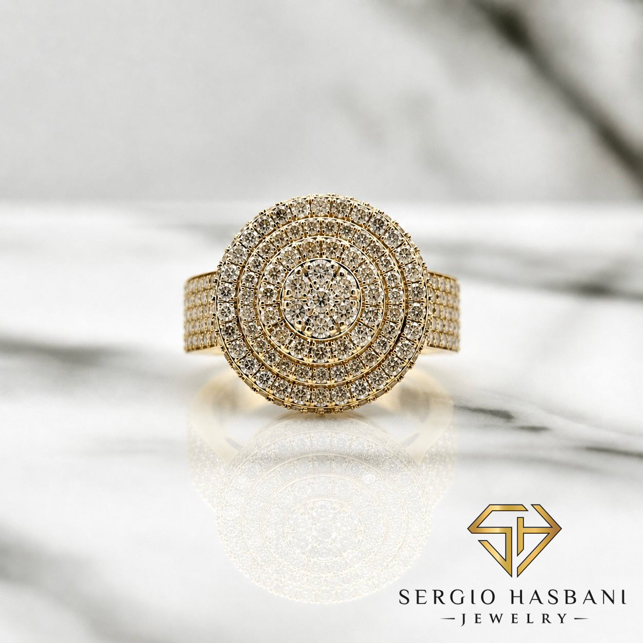 10K CAPLER Diamond Ring