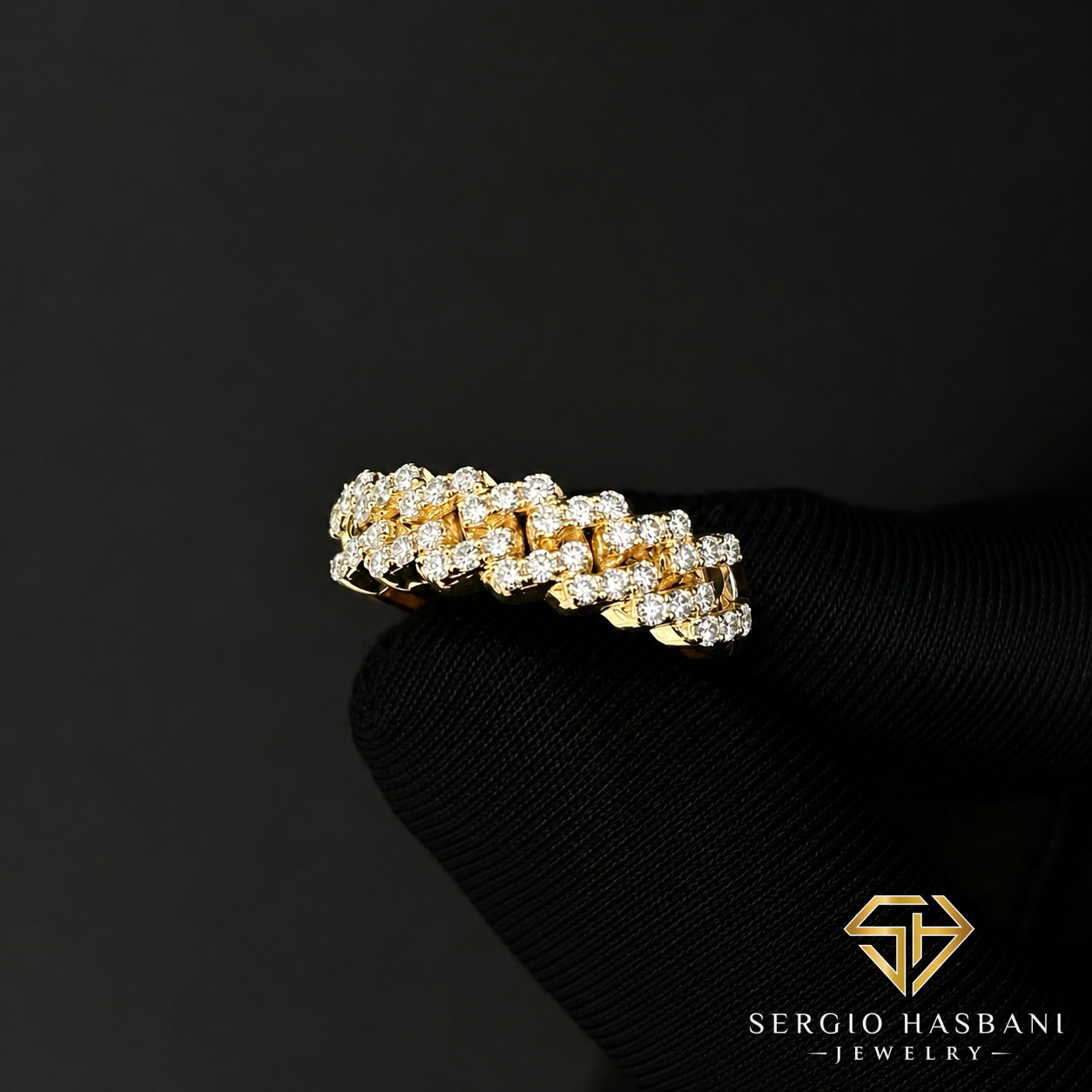 10K CAYBAND VVS Lab Diamond Ring