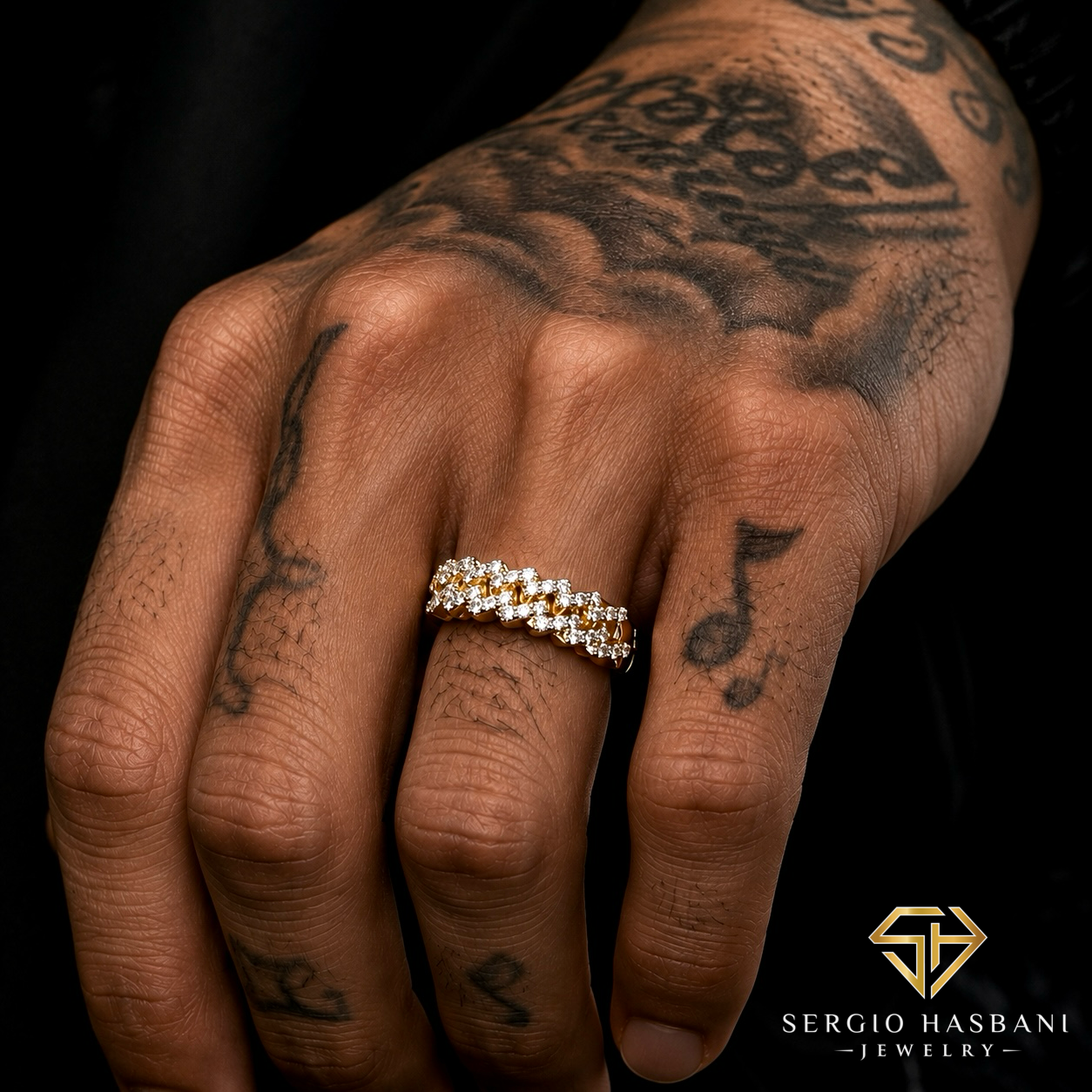 10K CAYBAND VVS Lab Diamond Ring