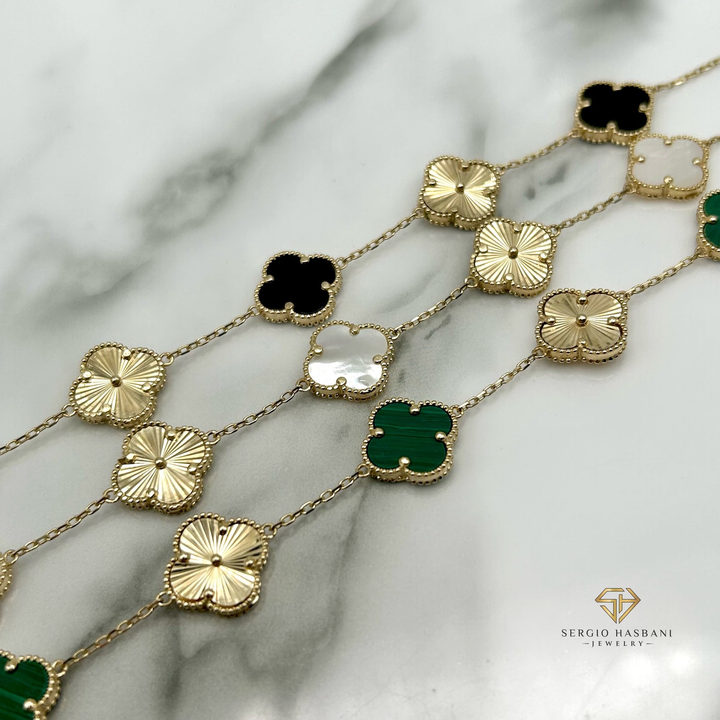 10K CLOVER Bracelet with Gold