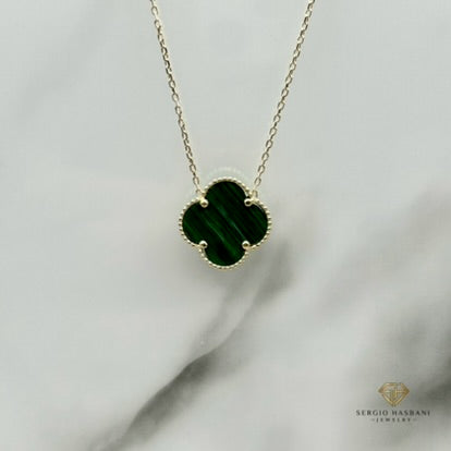 10K CLOVER Necklace