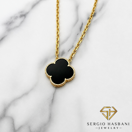 10K CLOVER Necklace