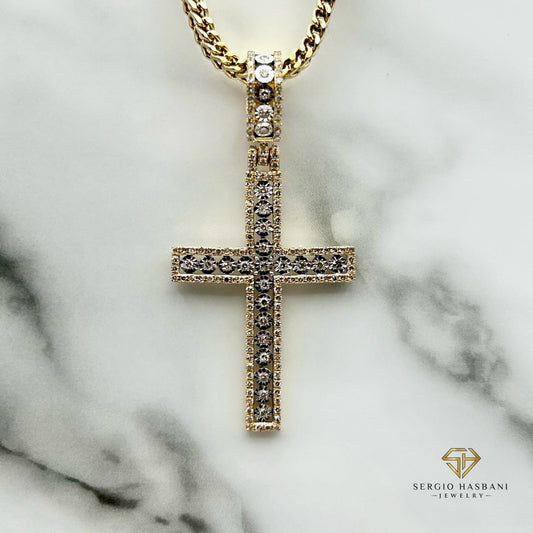 10K CROSS7 Diamond Pendant