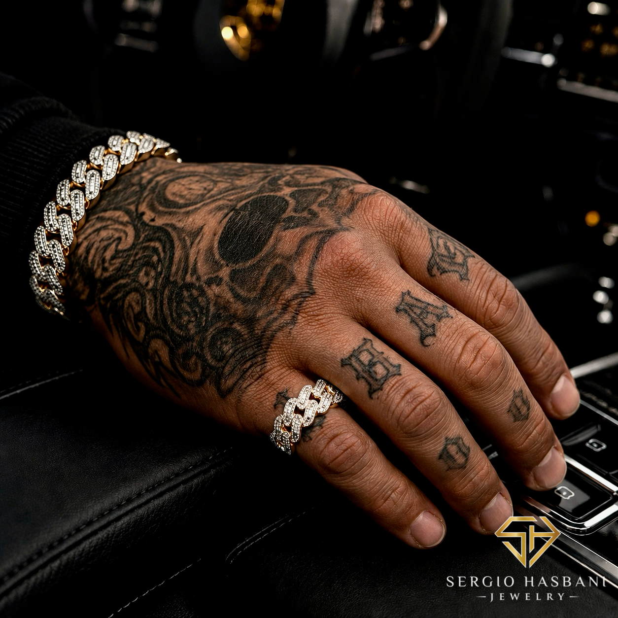 10K CUBAGG Diamond Ring