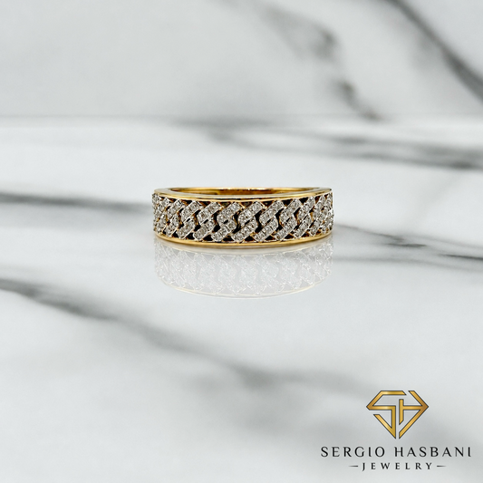 10K CUBAND Diamond Ring