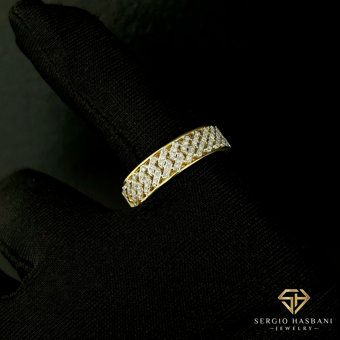 10K CUBAND Diamond Ring