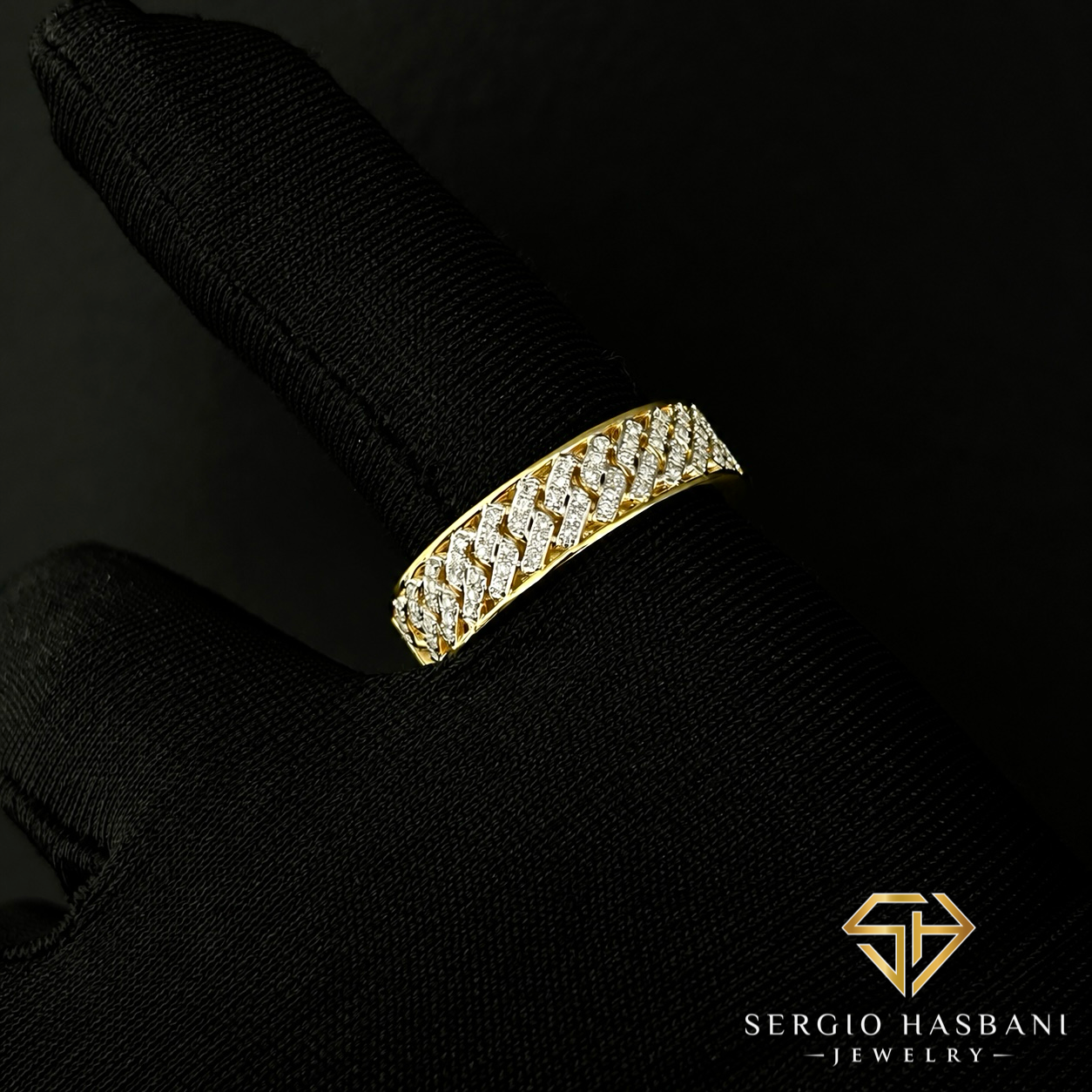 10K CUBAND Diamond Ring