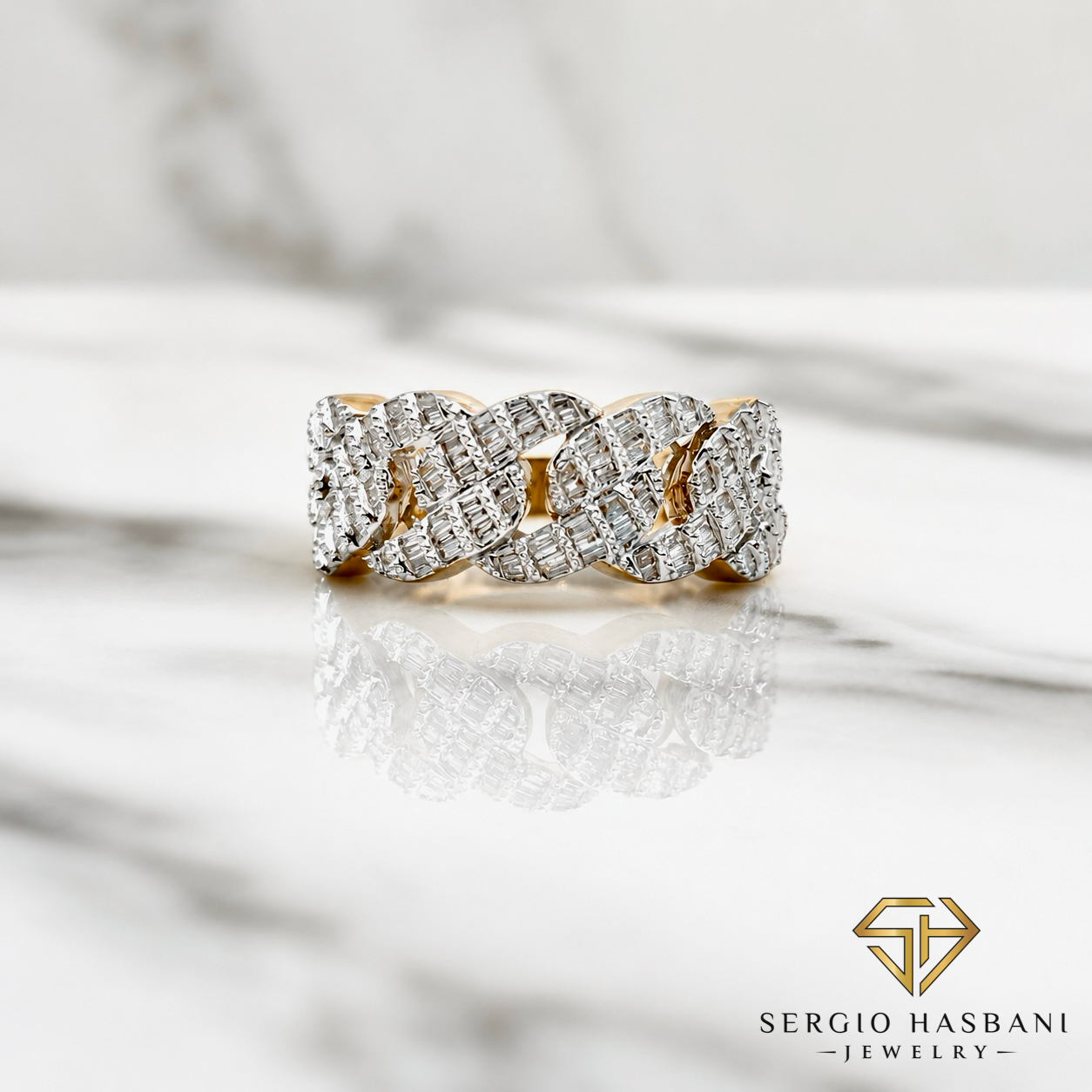 10K CUBLAZE Diamond Ring
