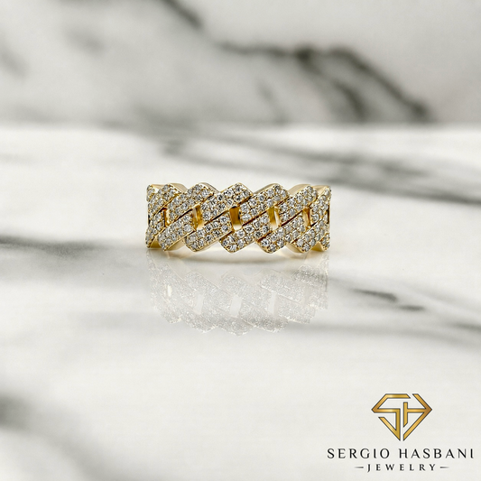 10K CUBLNK Diamond Ring
