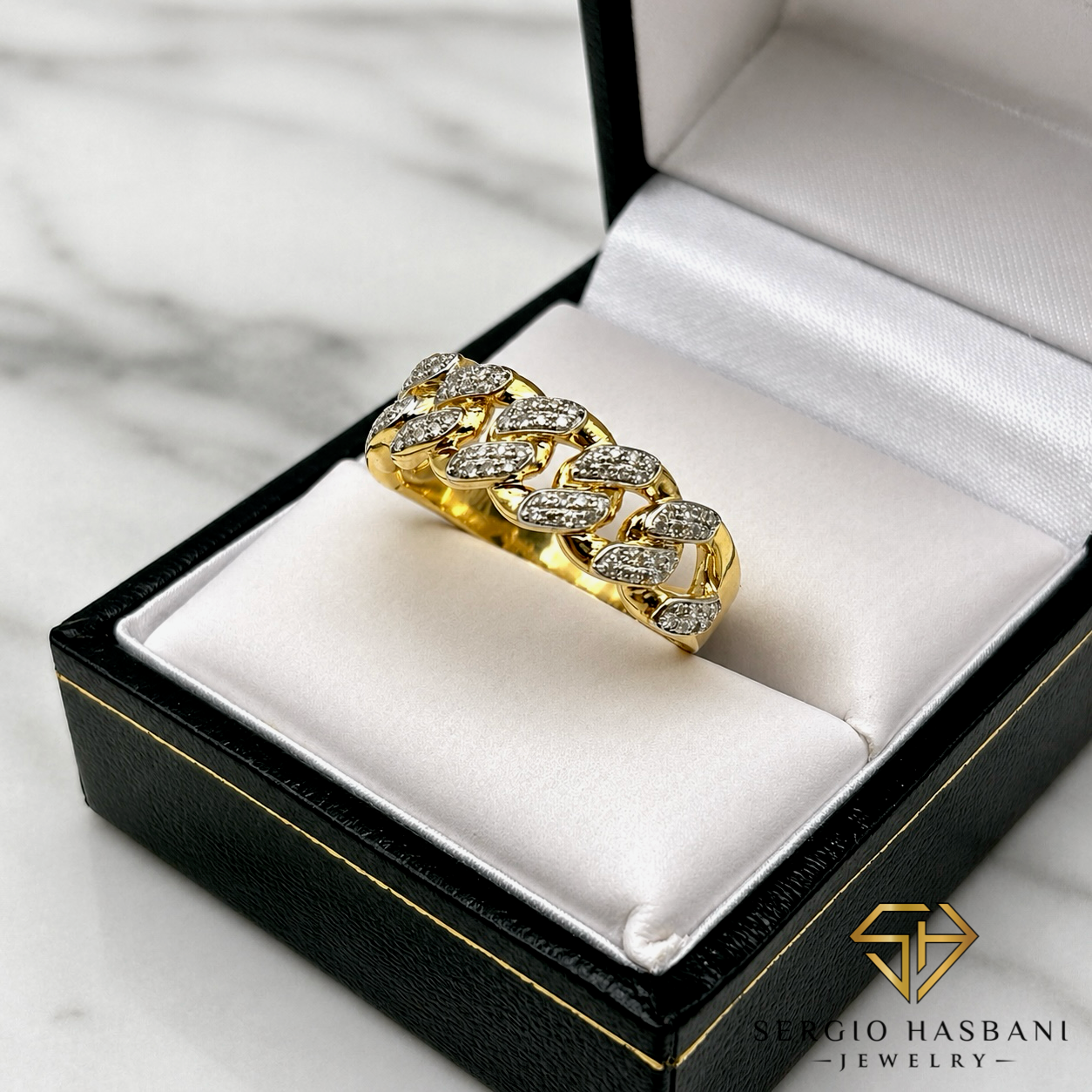 10K CUBLO Diamond Ring