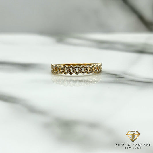 10K CUBLY Diamond Ring