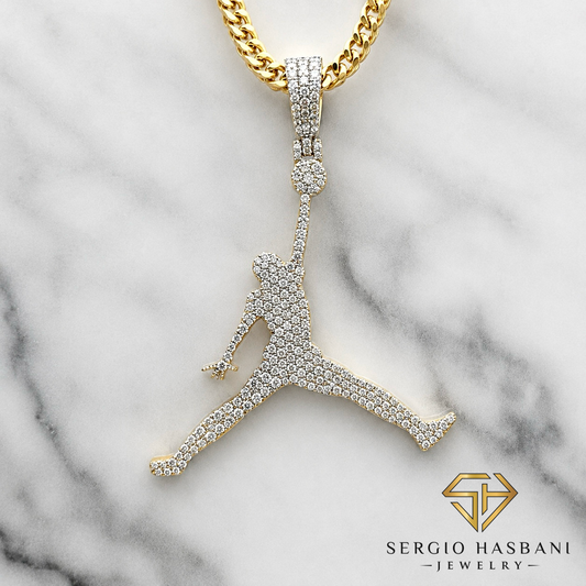 10K DUNK VVS Lab Diamond Pendant