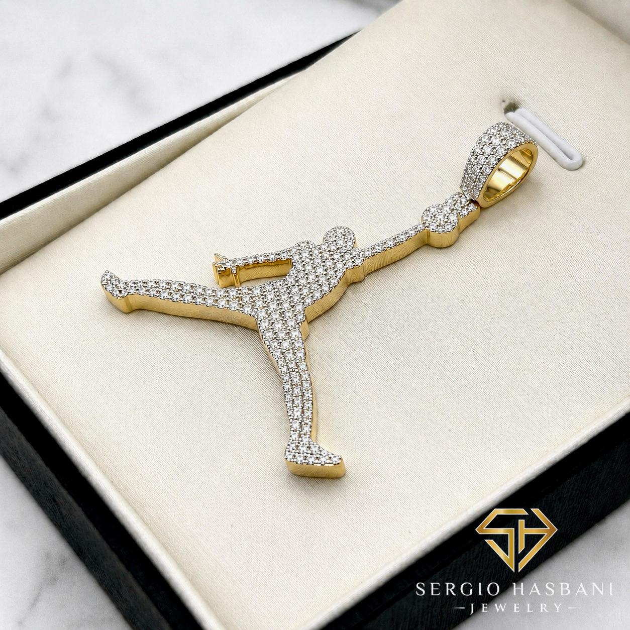 10K DUNK VVS Lab Diamond Pendant