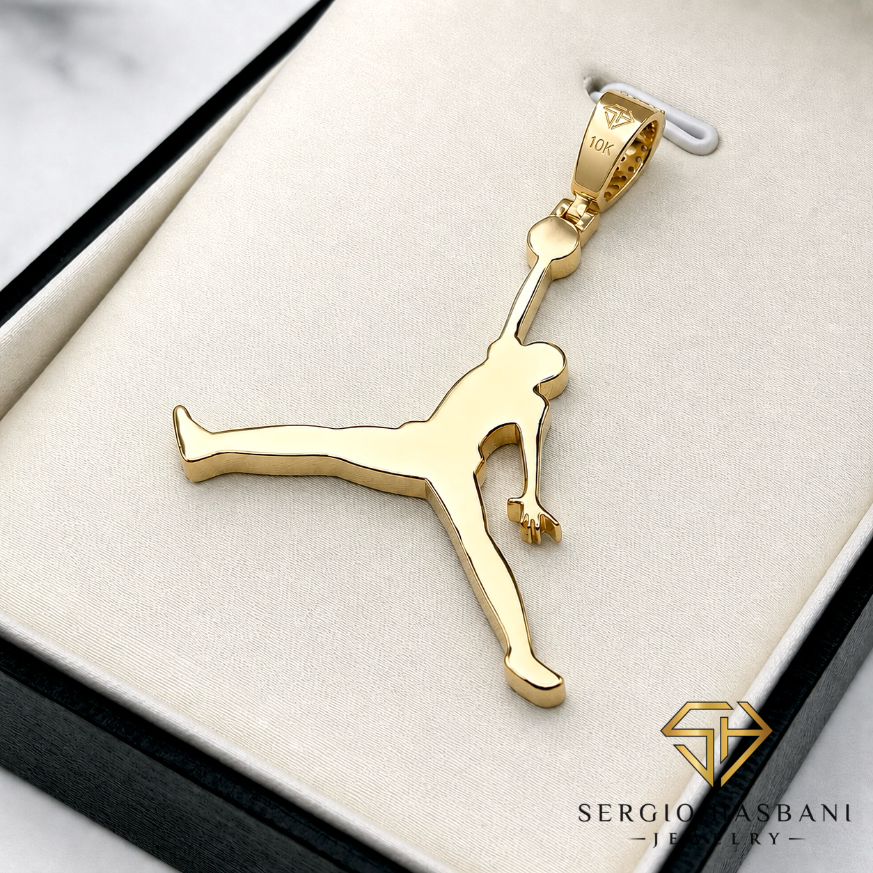 10K DUNK VVS Lab Diamond Pendant