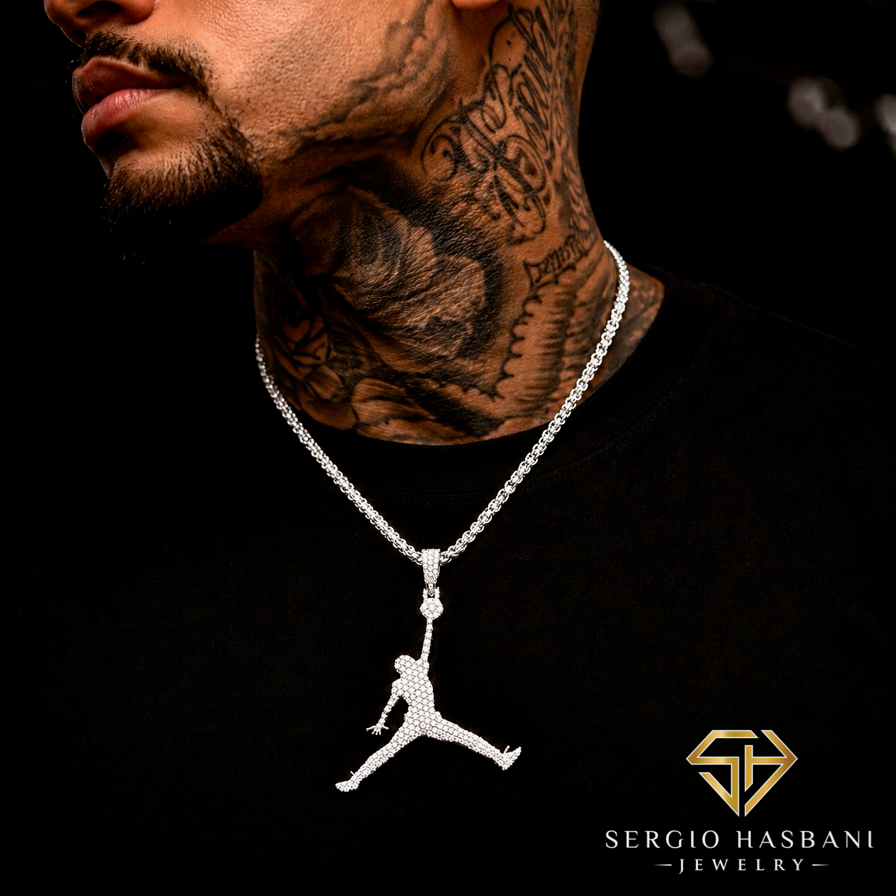 10K DUNK VVS Lab Diamond Pendant