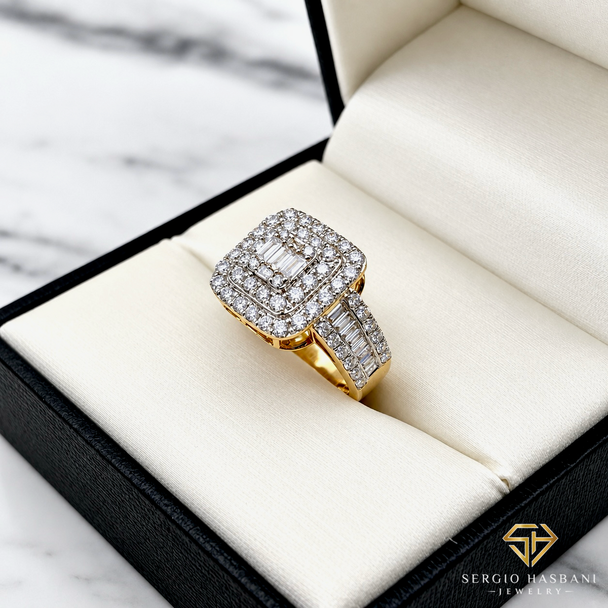 10K ELKAYAN VVS Lab Diamond Ring