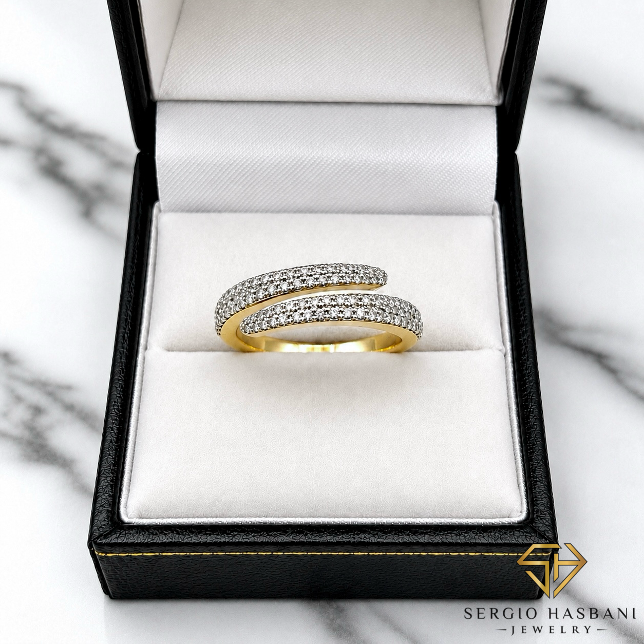 10K EMBRACE Diamond Ring