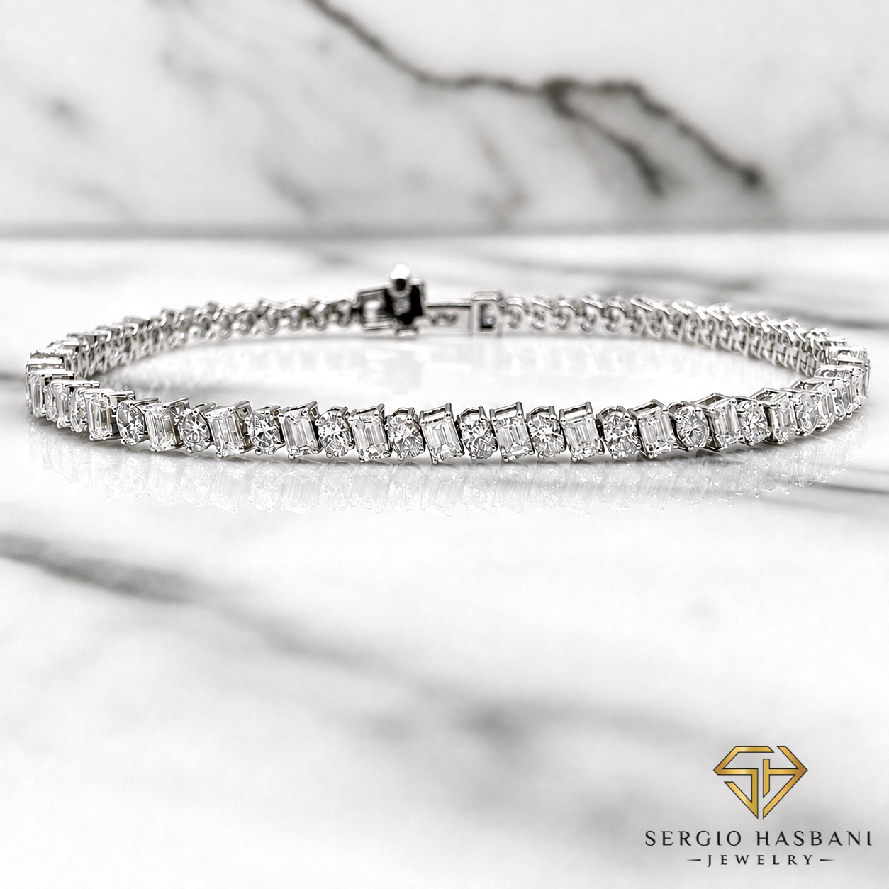 10K EMELOVA VVS Lab Diamond Bracelet
