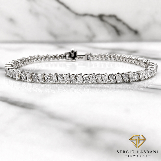 10K EMELOVA VVS Lab Diamond Bracelet