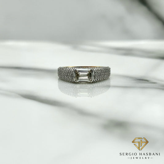 10K EMERIAL VVS/VS Lab Diamond Ring