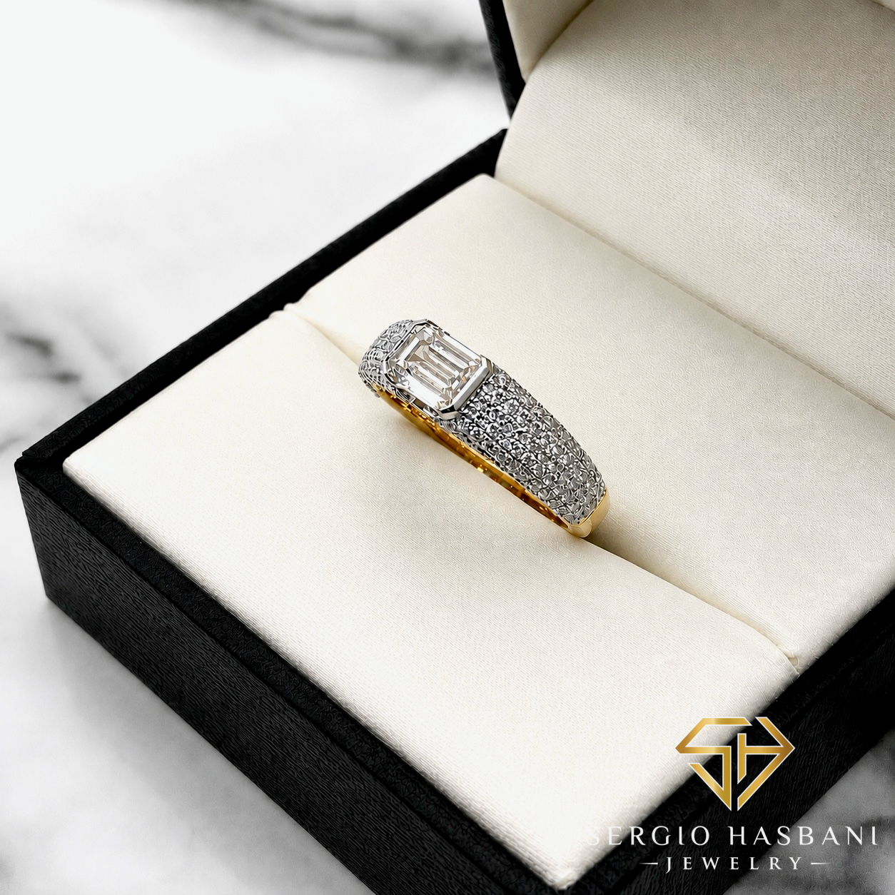 10K EMERIAL VVS/VS Lab Diamond Ring