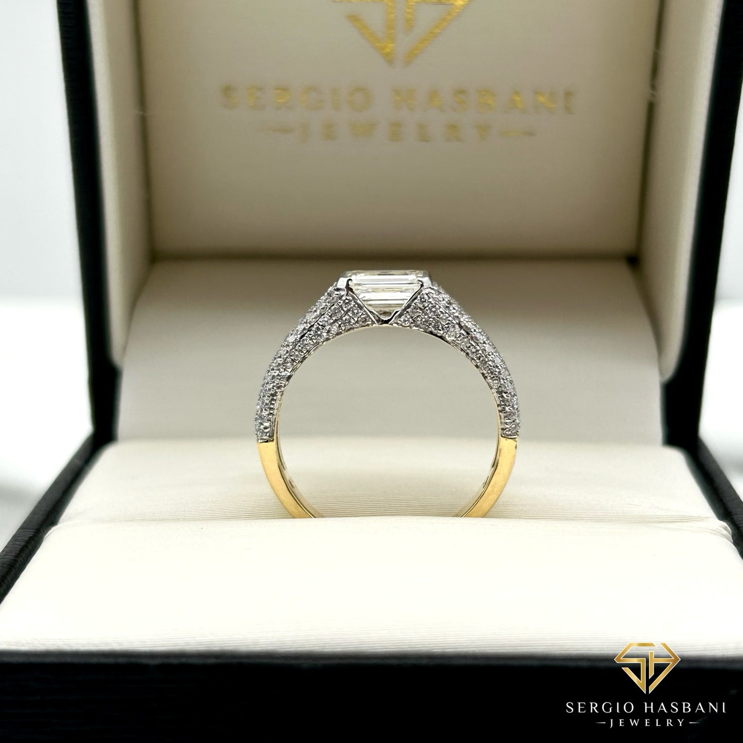 10K EMERIAL VVS/VS Lab Diamond Ring
