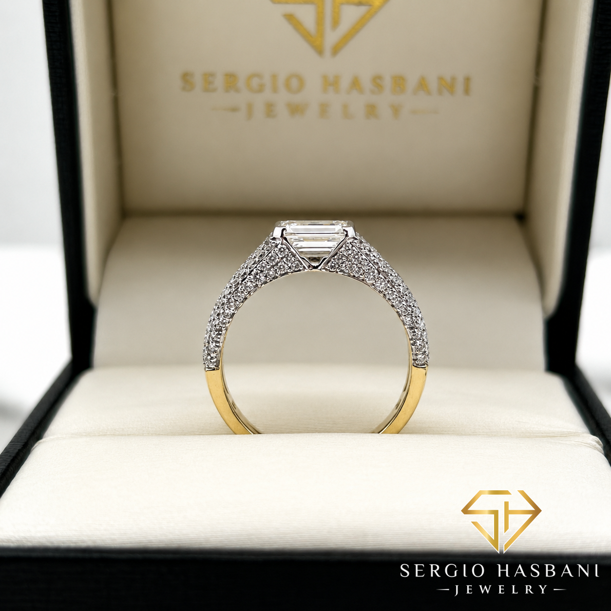 10K EMERIAL VVS/VS Lab Diamond Ring