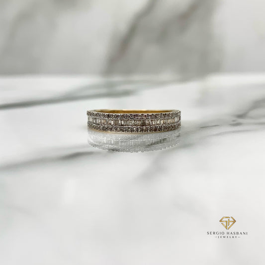 10K ETERNI Baguette Diamond Ring