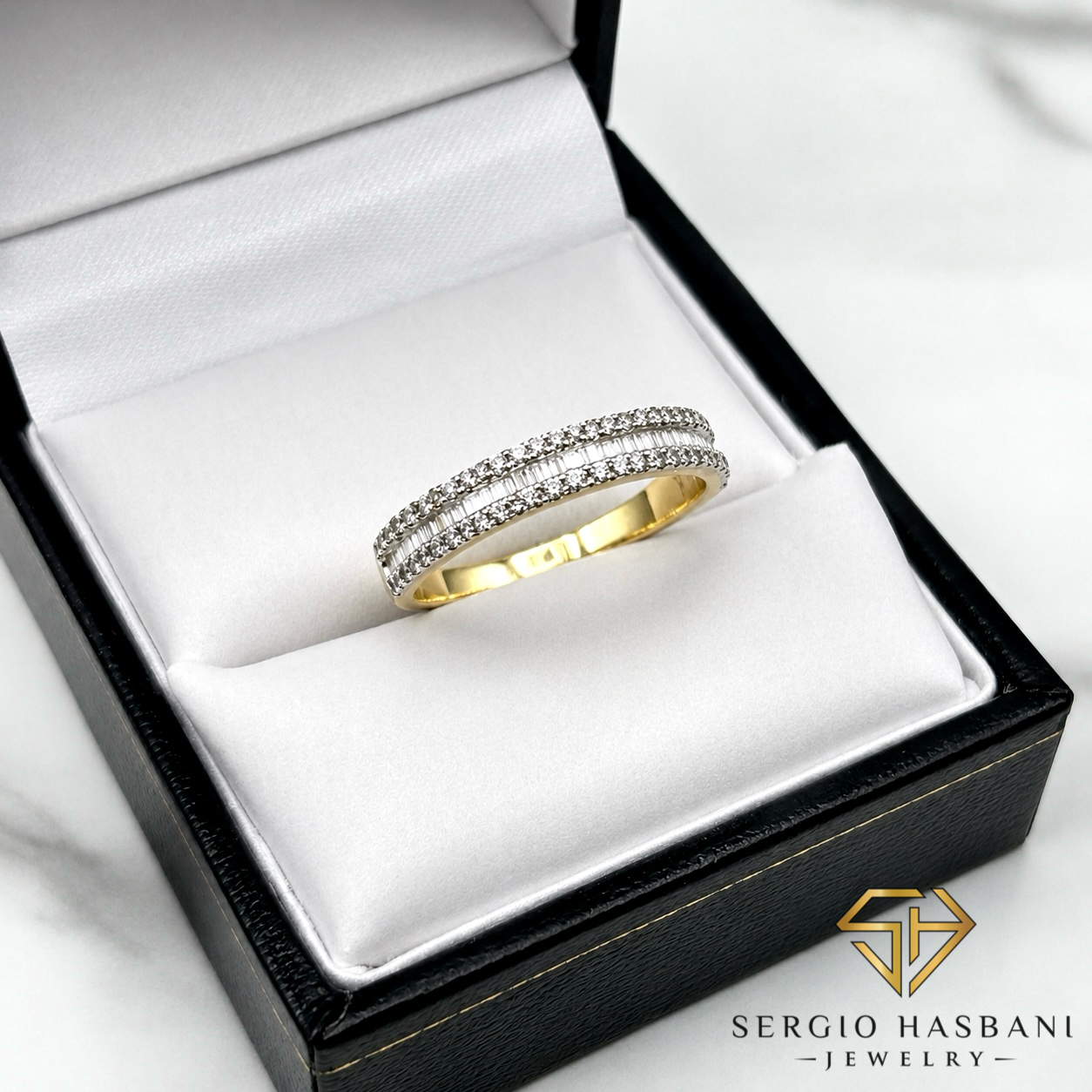 10K ETERNI BG Diamond Ring