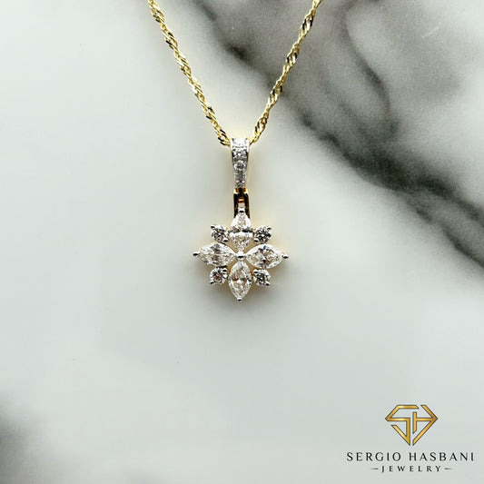 10K FIORA VVS Lab Diamond Necklace