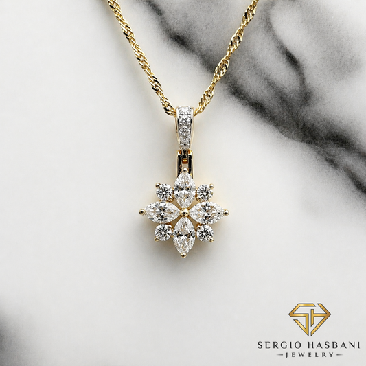 10K FIORA VVS Lab Diamond Necklace