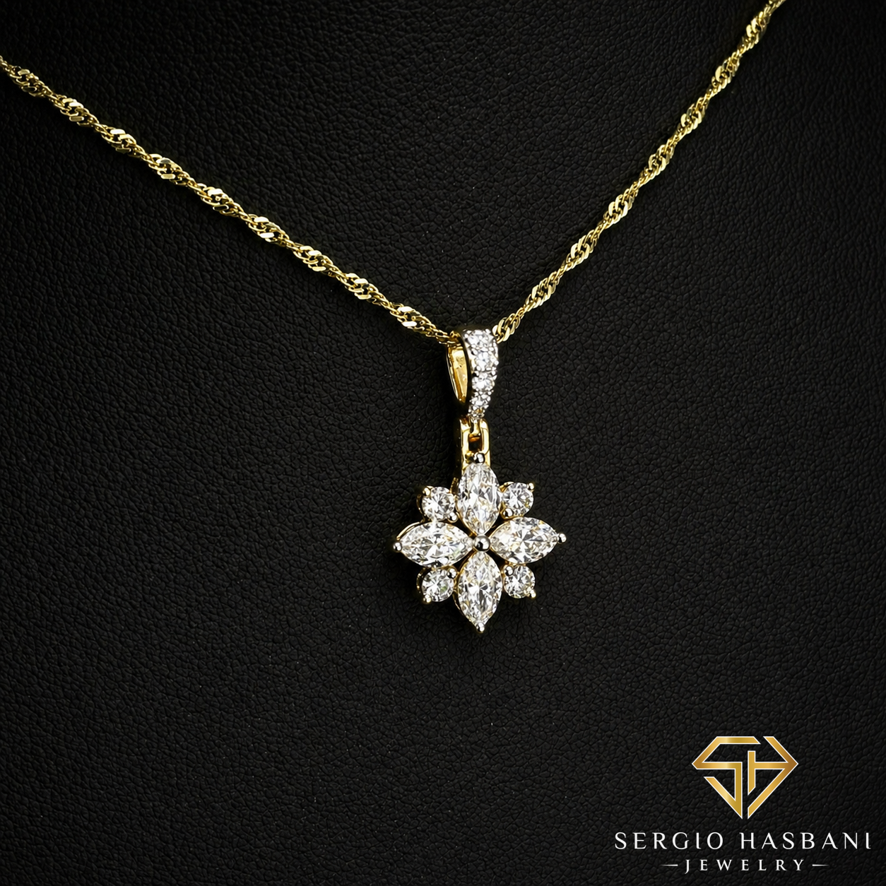 10K FIORA VVS Lab Diamond Necklace