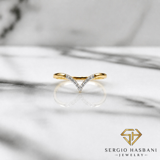 10K FIRI Diamond Ring