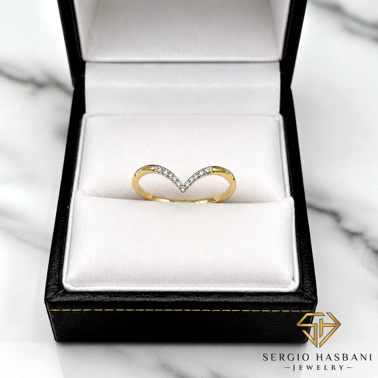 10K FIRI Diamond Ring