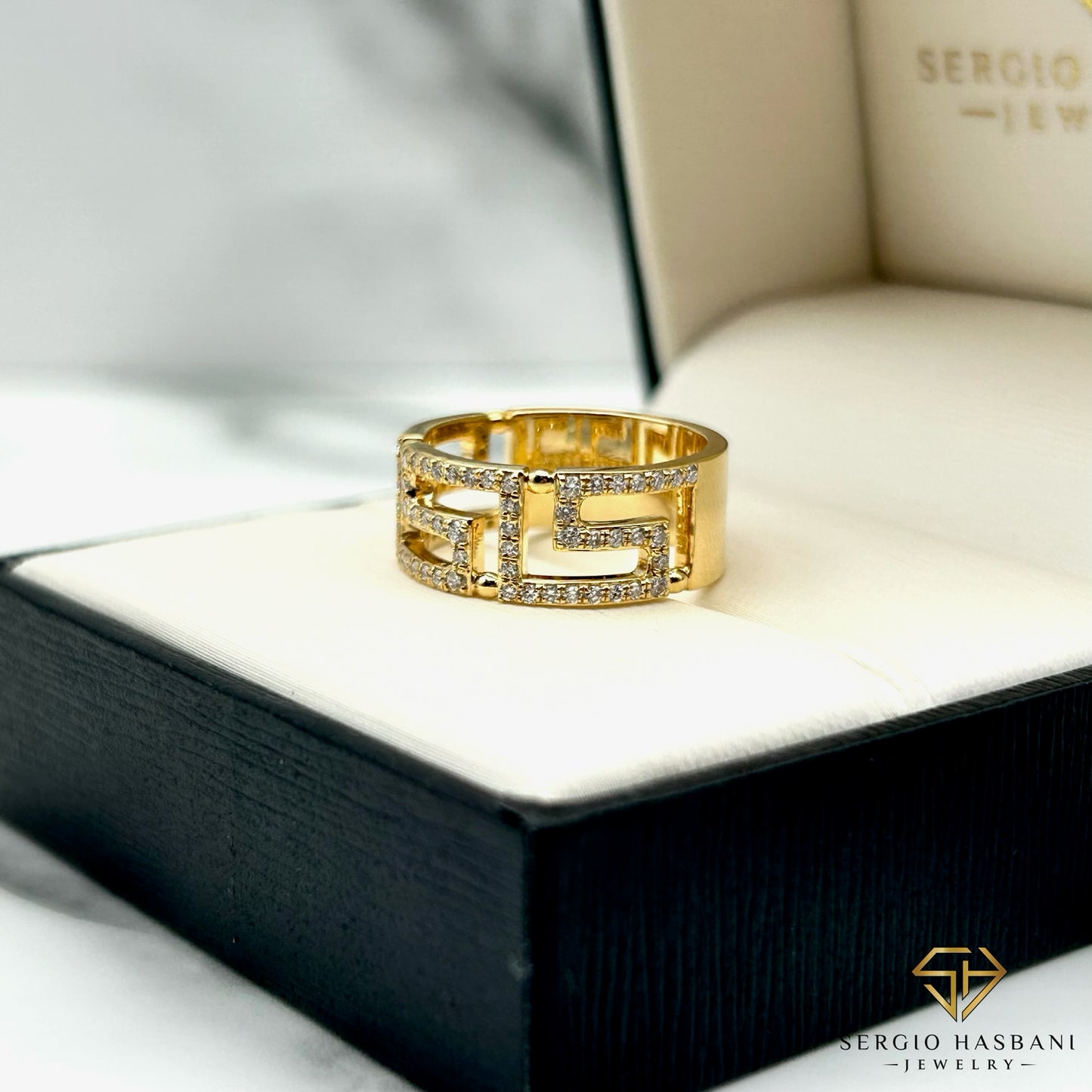 10K G-KIKI VVS Lab Diamond Ring