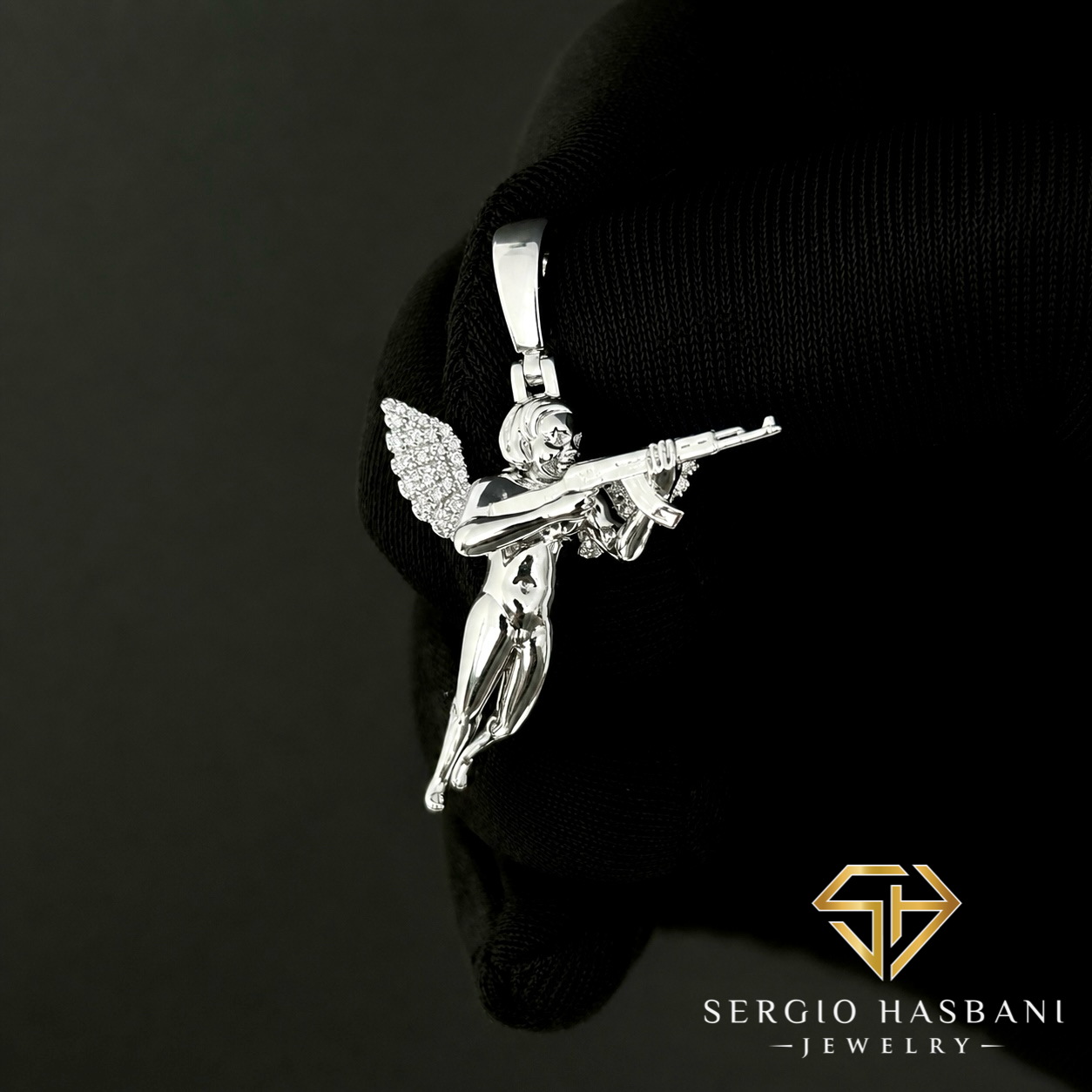 10K GANJEL Diamond Pendant