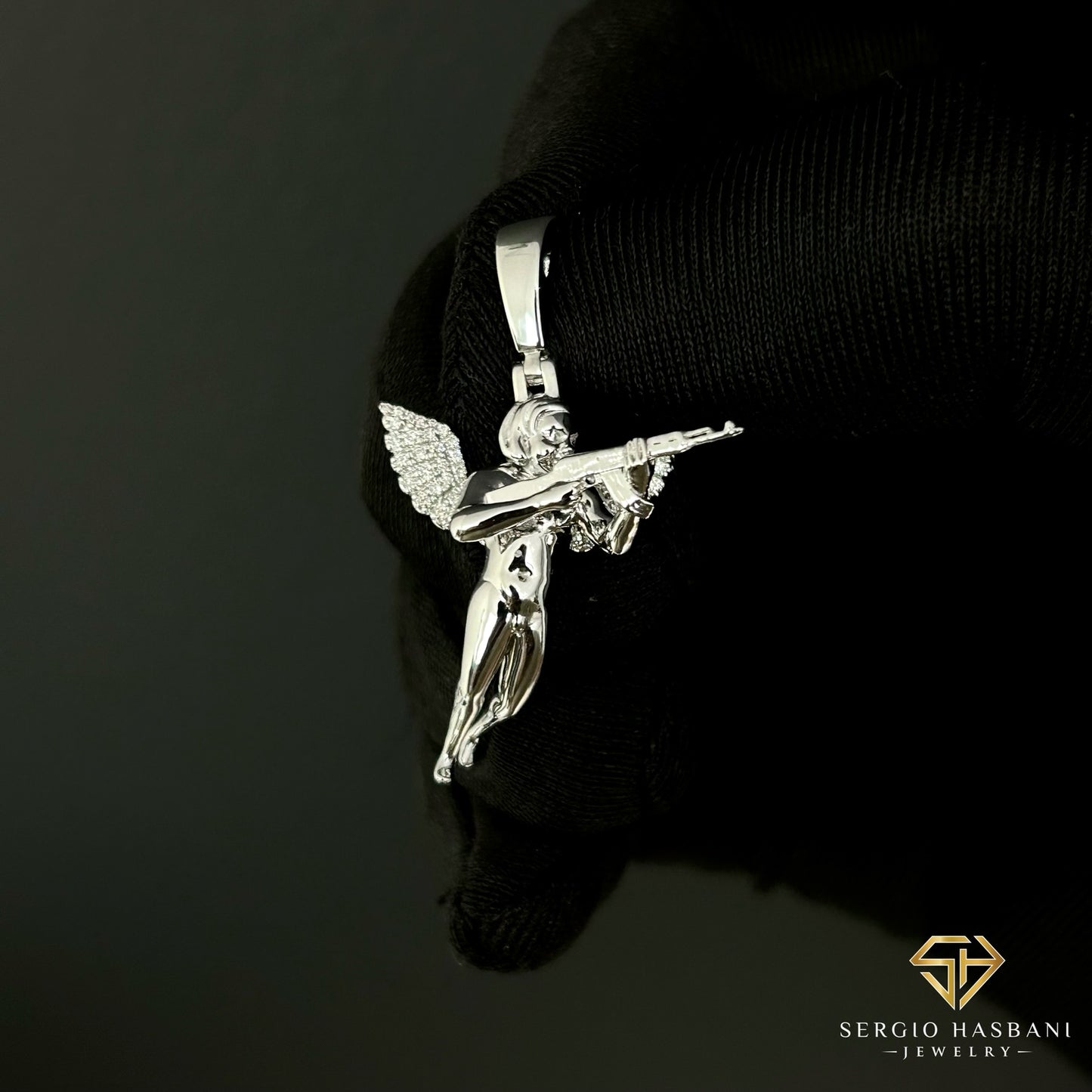 10K GANJEL Diamond Pendant