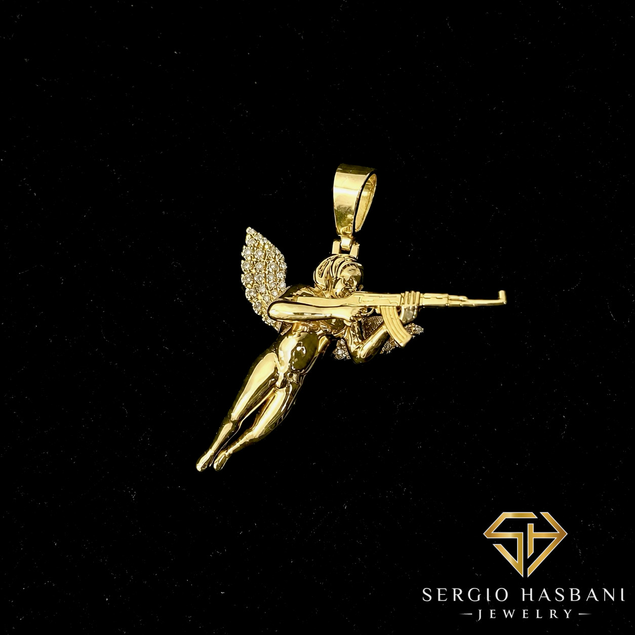 10K GANJEL Diamond Pendant