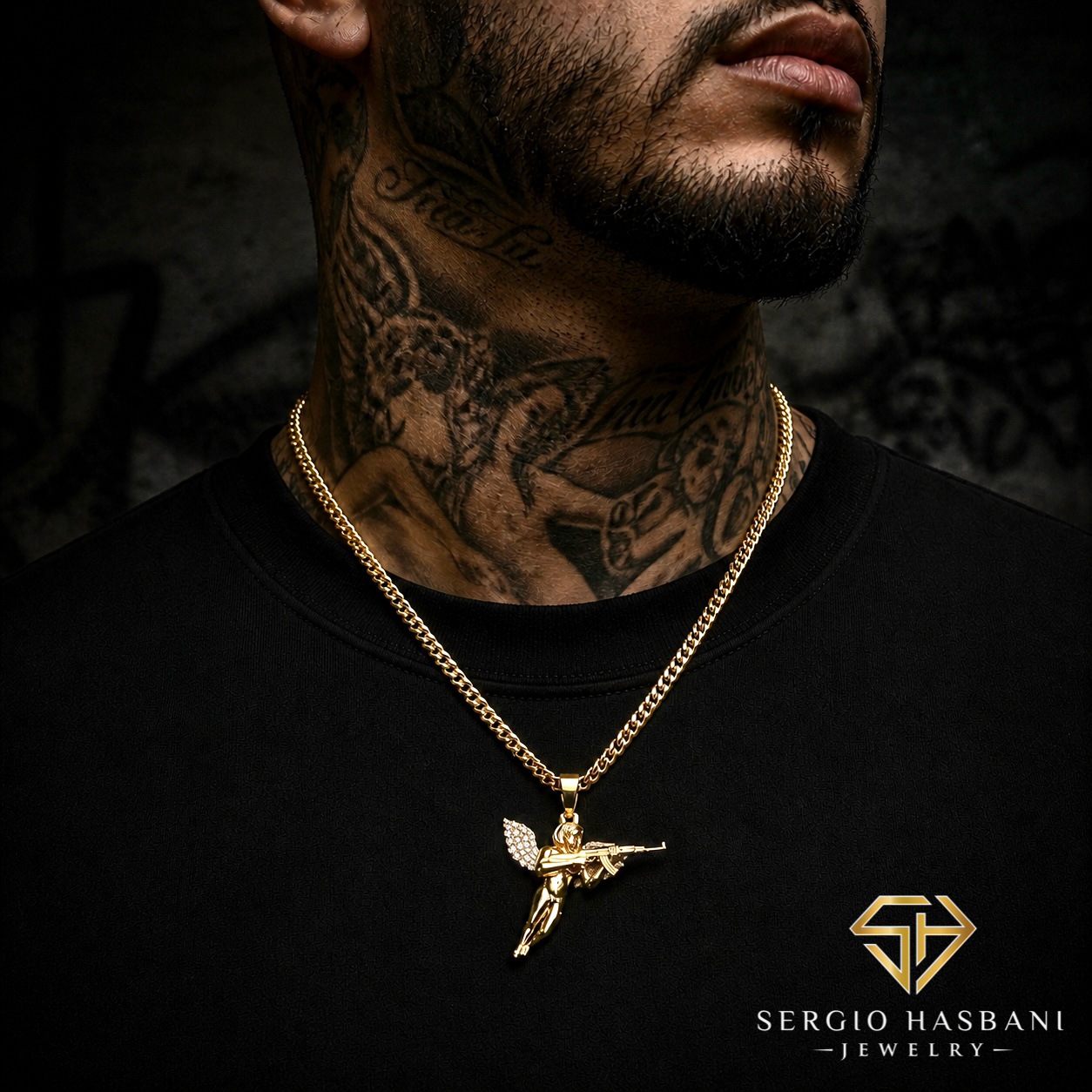 10K GANJEL Diamond Pendant