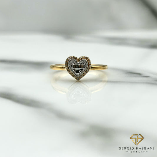 10K HEARTBG Diamond Ring