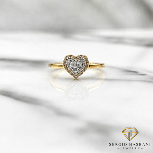 10K HEARTBG Diamond Ring