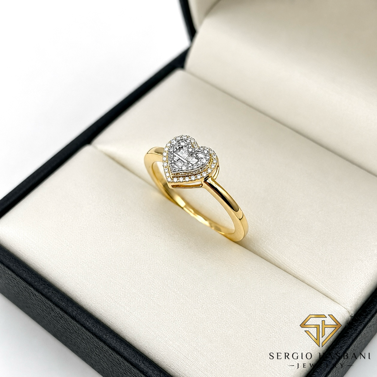 10K HEARTBG Diamond Ring