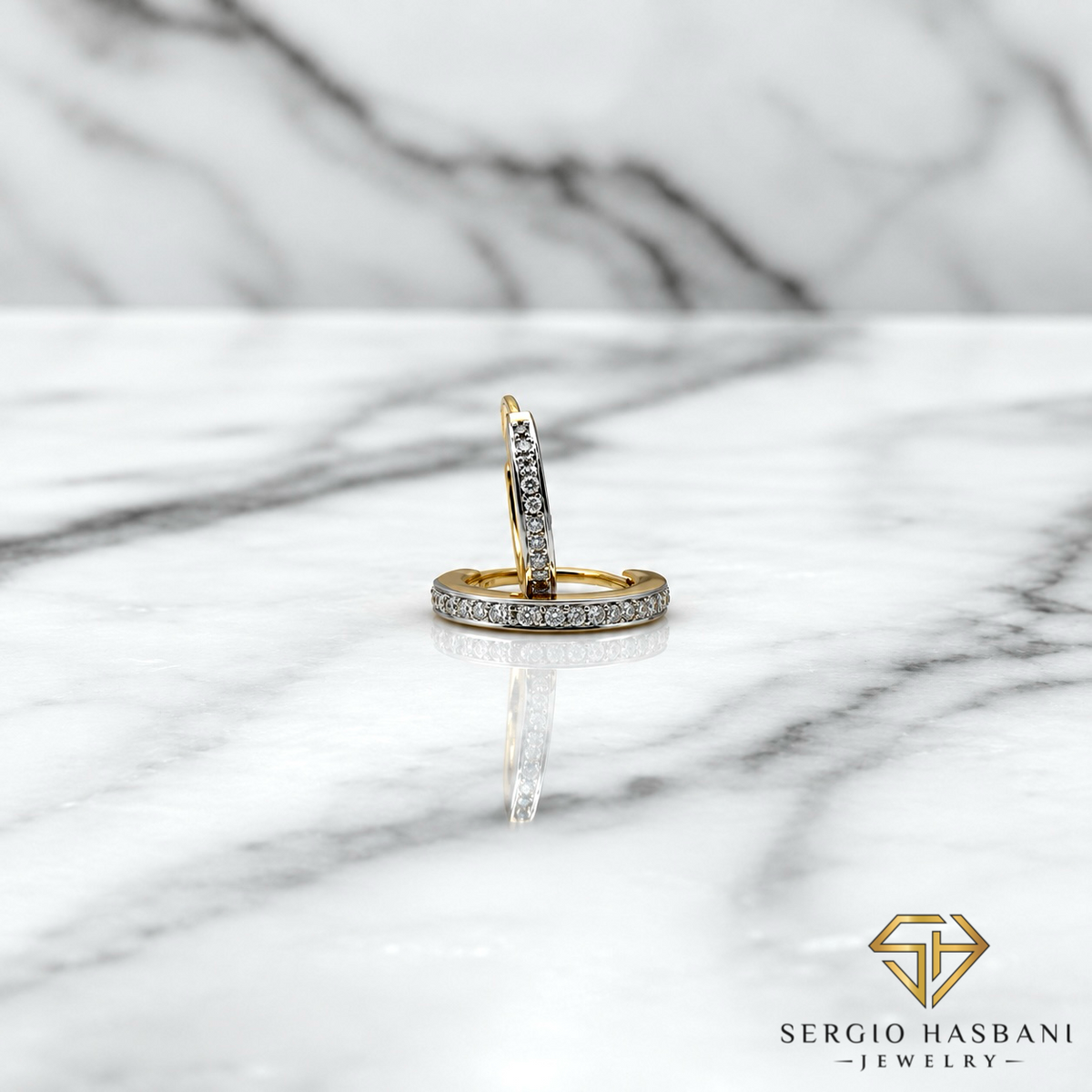 10K HUGGILI Diamond Earrings