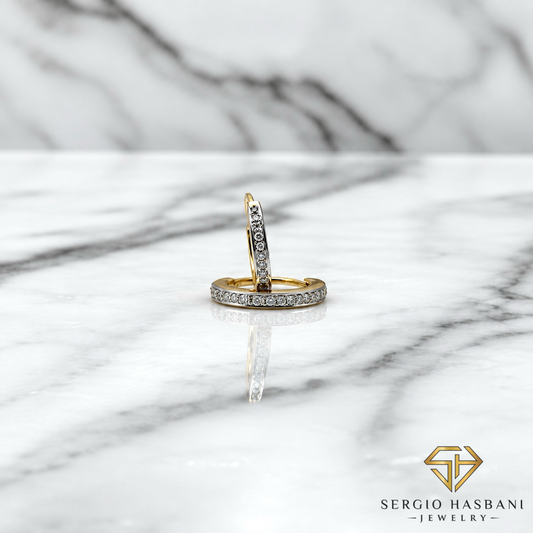 10K HUGGILI Diamond Earrings