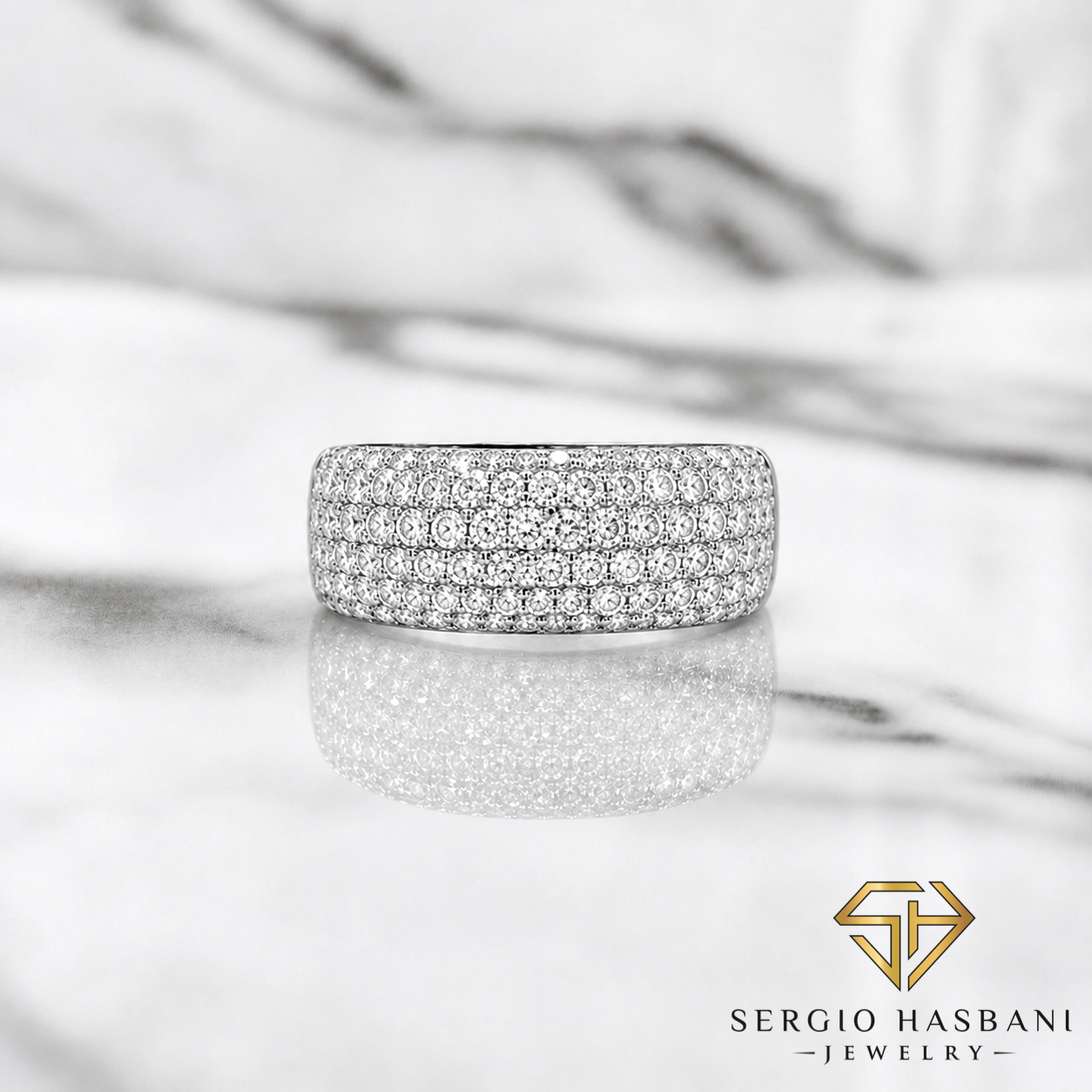 10K ICEE VVS Lab Diamond Ring