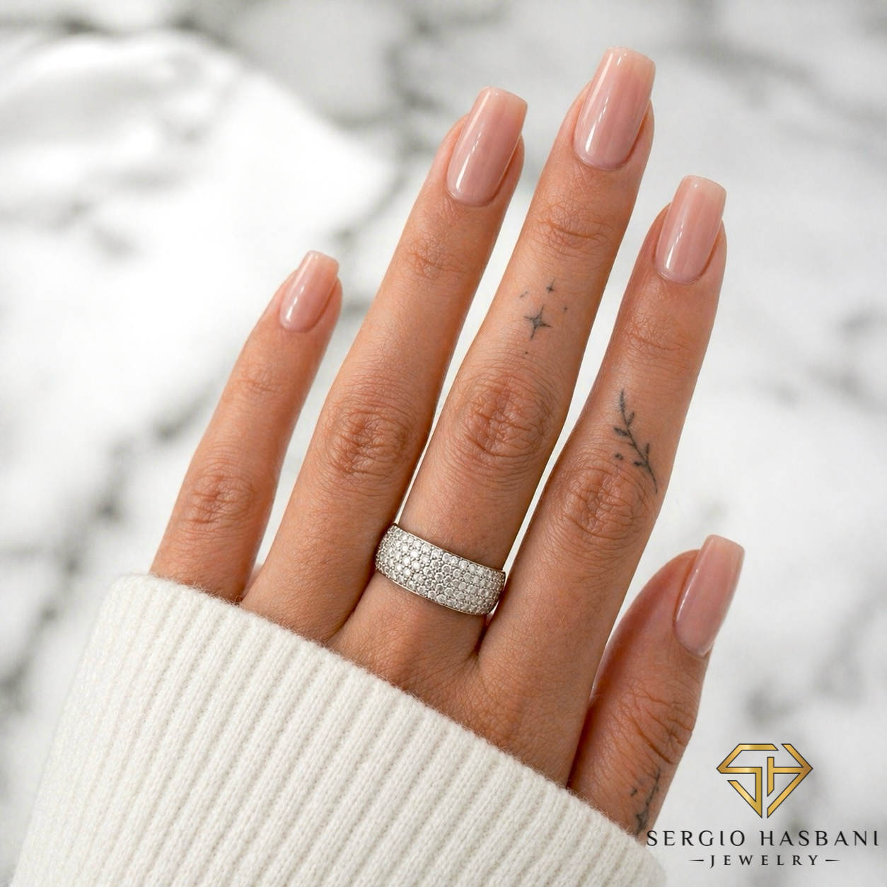 10K ICEE VVS Lab Diamond Ring