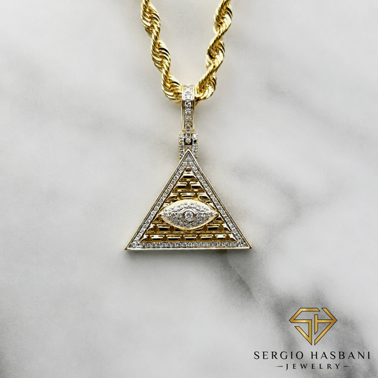 10K ILLUMINATI Diamond Pendant