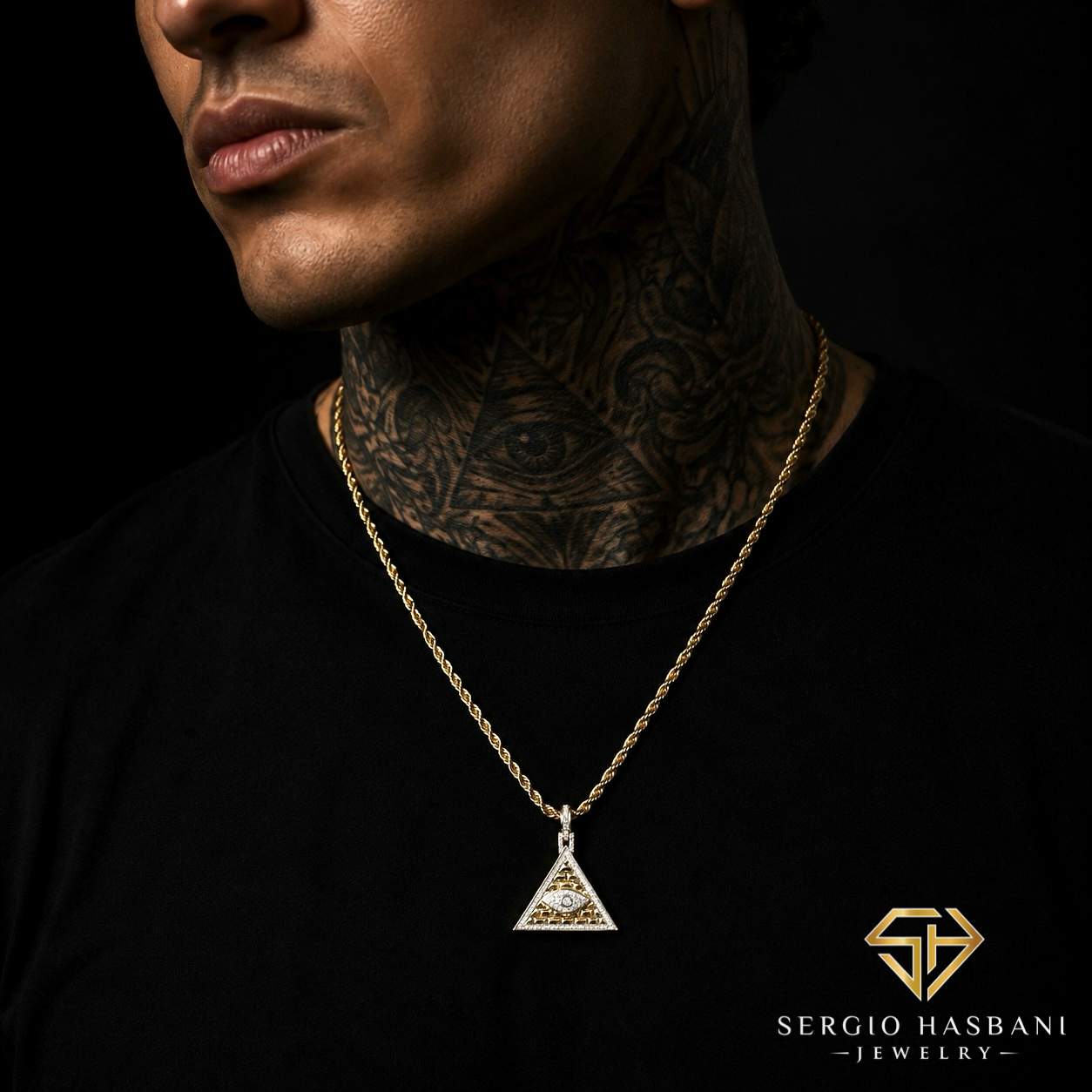 10K ILLUMINATI Diamond Pendant